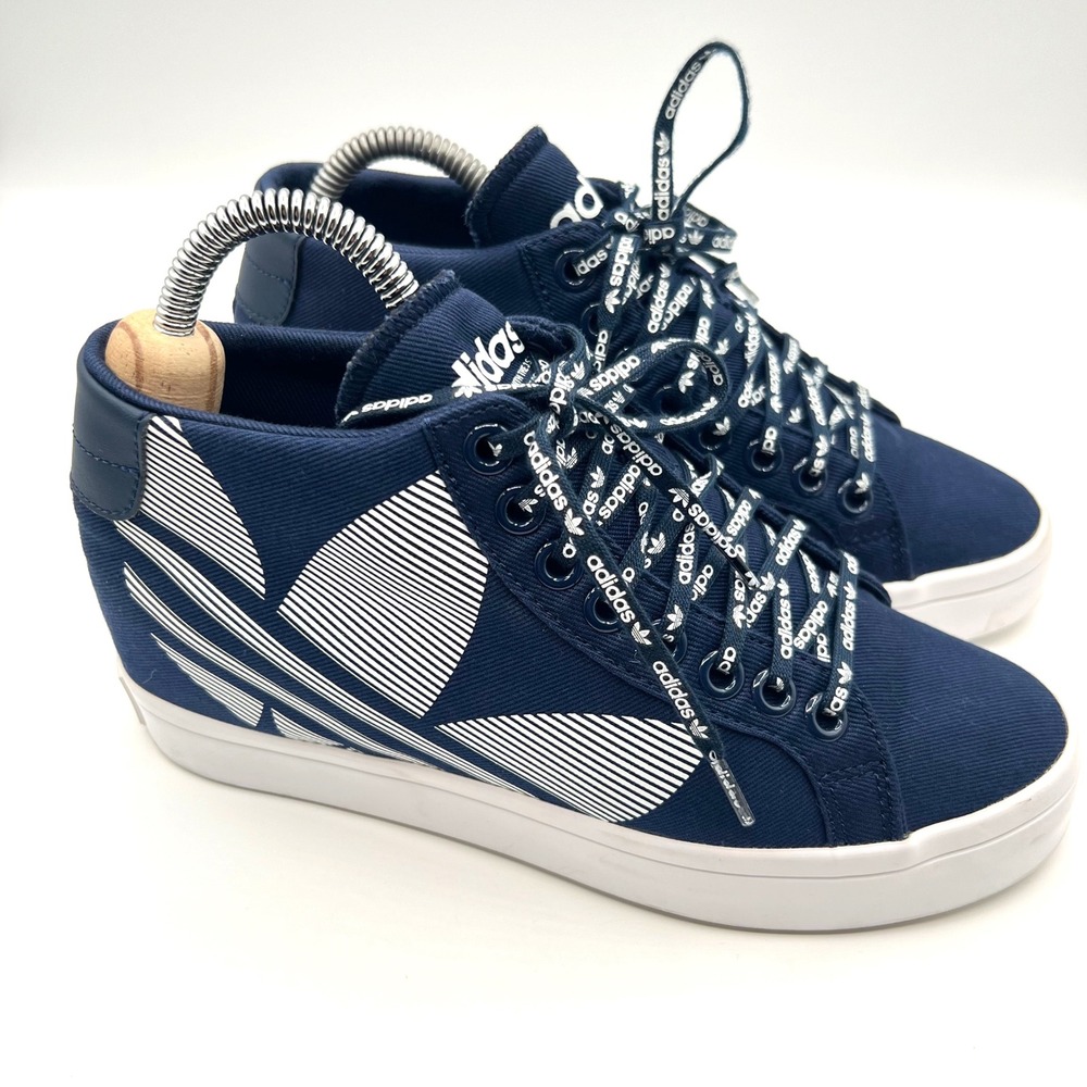 Adidas Women's Courtvantage Heel Navy Blue Sneakers Size 7.5 US Style BC0412
